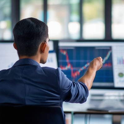 An image of a person attending a business training program on securities investments with Business Perform, aiming for success in the field