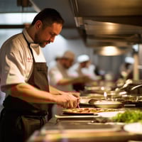Western gastronomyhead chef organizing all the cooks and kitchen assistants-4 Western gastronomyhead chef organizing all the cooks and kitchen assistants-4