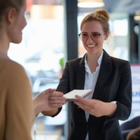 host receiving a customer host receiving a customer